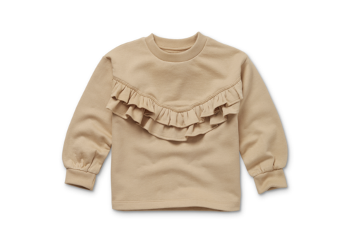 Sproet & Sprout Sproet & Sprout Sweatshirt ruffles  Nougat