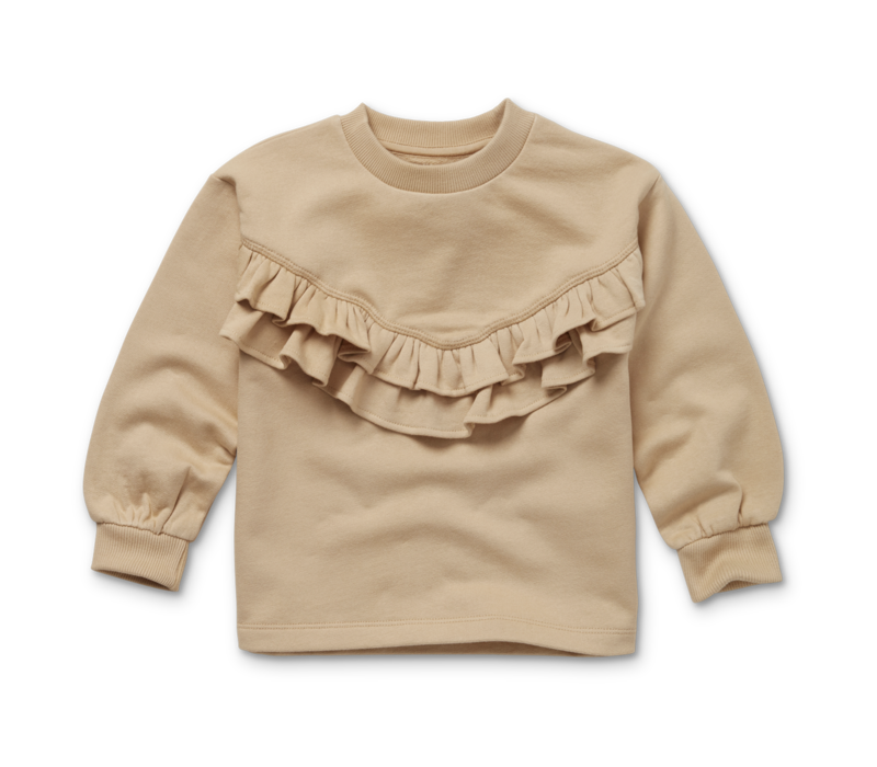 Sproet & Sprout Sweatshirt ruffles  Nougat