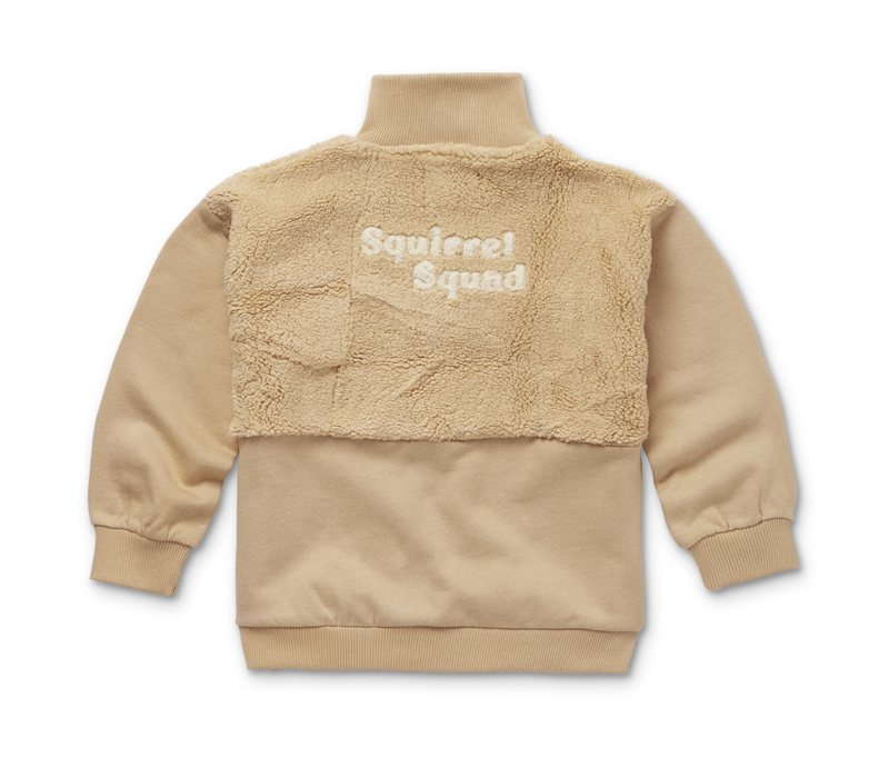 Sproet & Sprout Sweatshirt teddy Squirrel squad Nougat