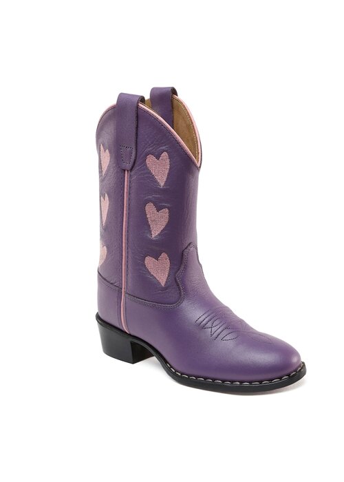 Bootstock Bootstock Hearts Purple kids
