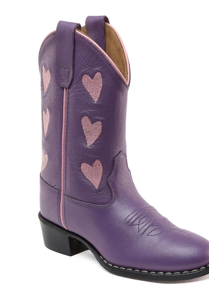 Bootstock Hearts Purple kids