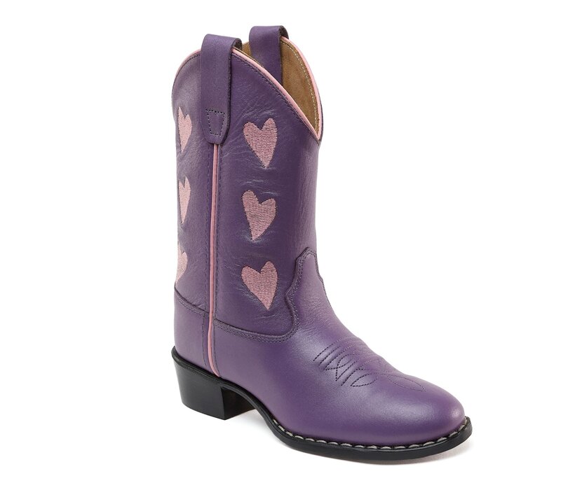 Bootstock Hearts Purple kids