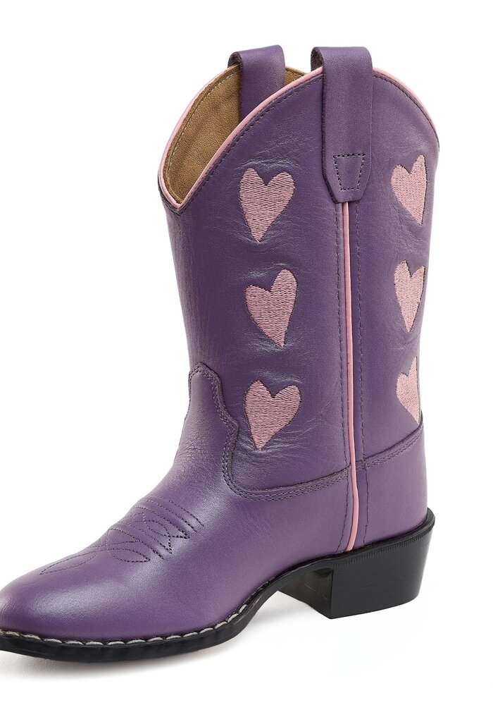 Bootstock Hearts Purple kids