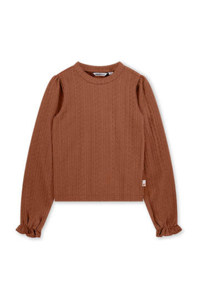 Moodstreet Girls knitted longsleeve Camel