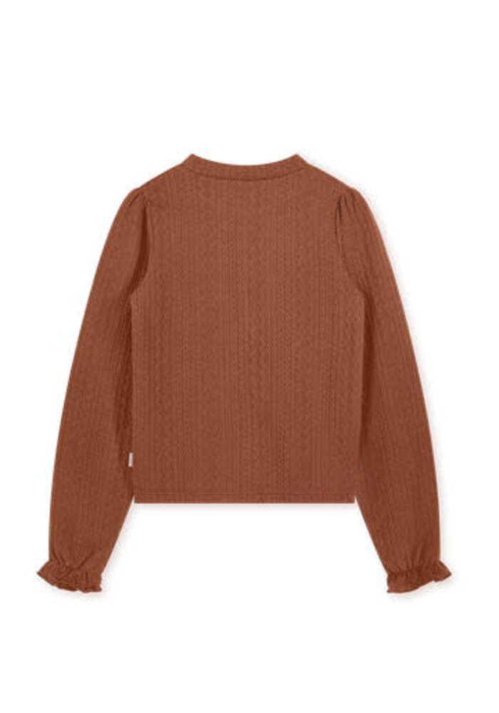 Moodstreet Girls knitted longsleeve Camel