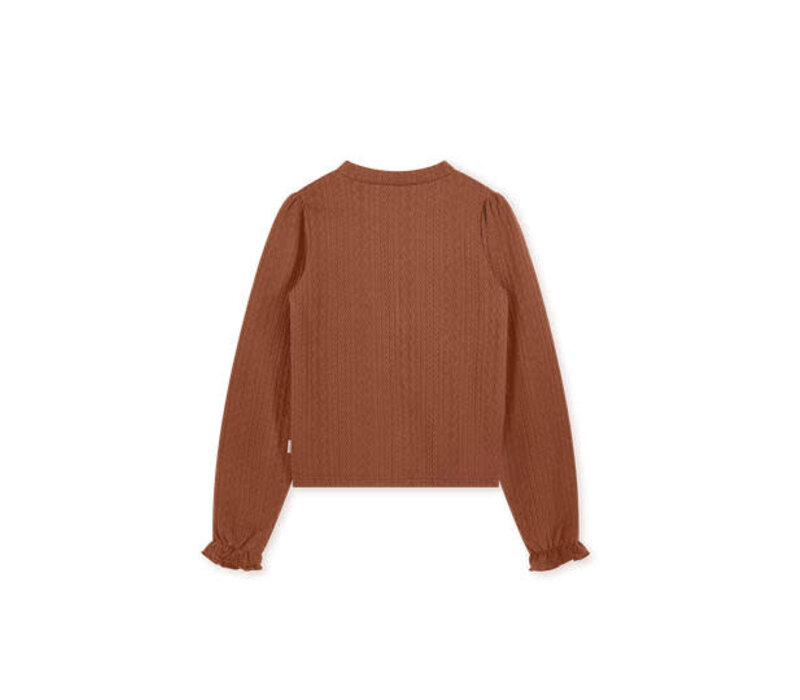 Moodstreet Girls knitted longsleeve Camel