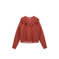 Moodstreet Girls recycled polyester blouse Redwood