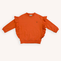 CarlijnQ Basics - sweater with side ruffles