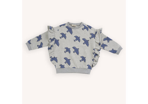 CarlijnQ CarlijnQ Free like a bird - sweater ruffled