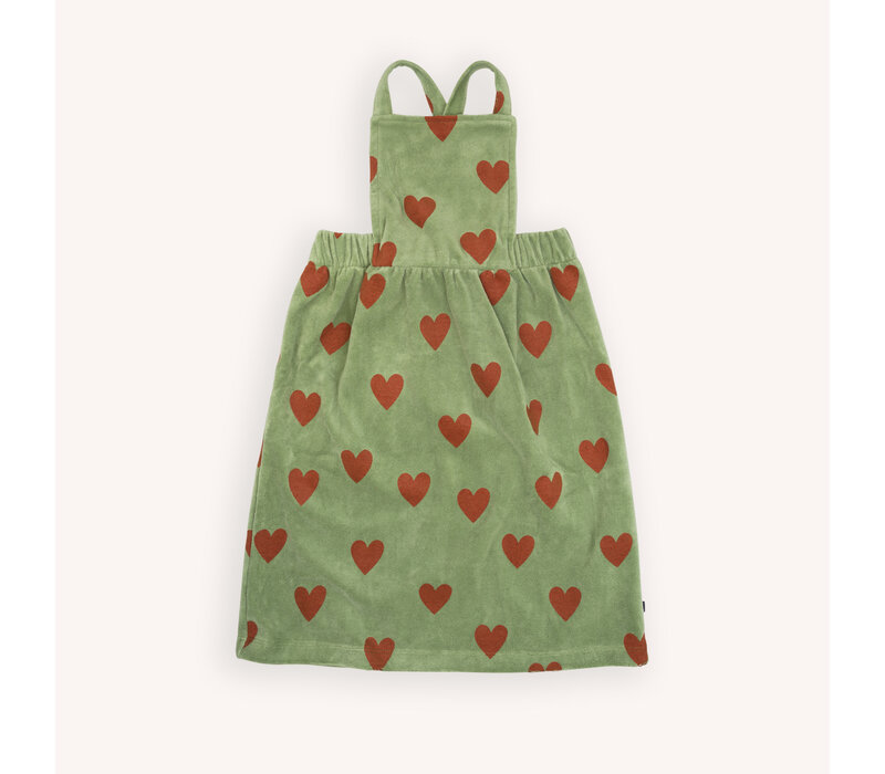 CarlijnQ Hearts - dungaree dress (velvet)