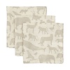 Jollein Jollein Hydrofiel monddoekjes Animals nougat (3pack)