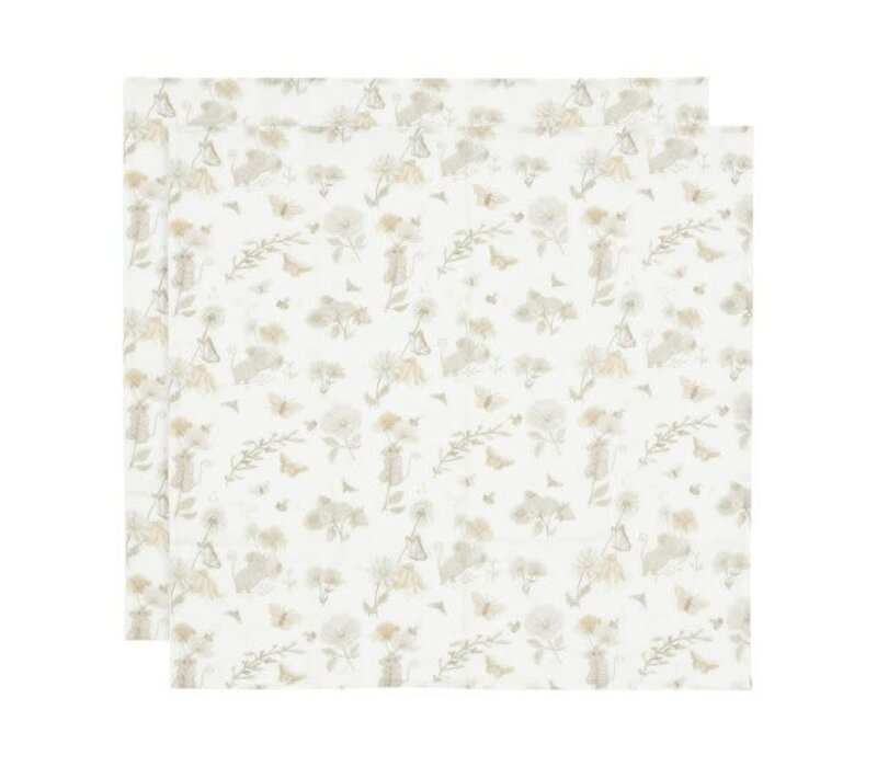 Jollein Hydrofiele Doek 70x70cm Dreamy Mouse (2 pack)