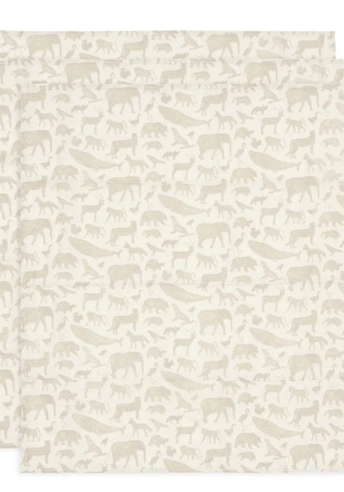 Jollein Hydrofiel Multi Doek Small 70x70 Animals Nougat (3-pack)