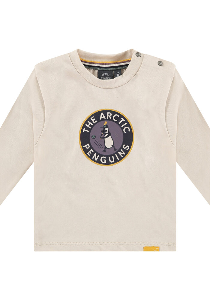 Babyface baby boys t-shirt long sleeve bone