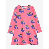 Mini Rodini Plum aop ls dress Pink