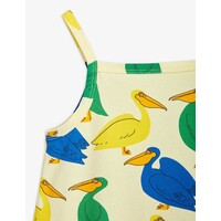 Mini Rodini Pelican aop tank dress Yellow