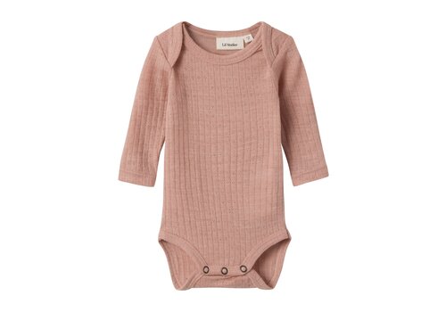 Lil Atelier Lil' Atelier NBFFARGA ls slim wool body solid roebuck