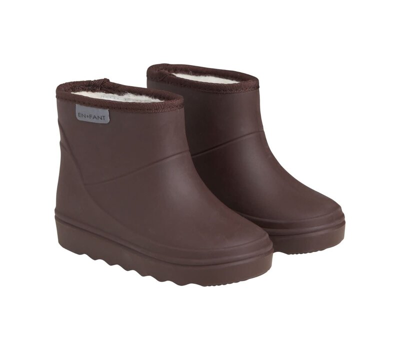 Enfant Thermo Boots Short Solid Coffee Bean