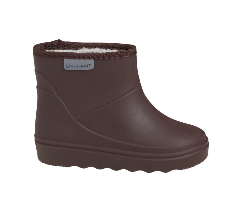 Enfant Thermo Boots Short Solid Coffee Bean