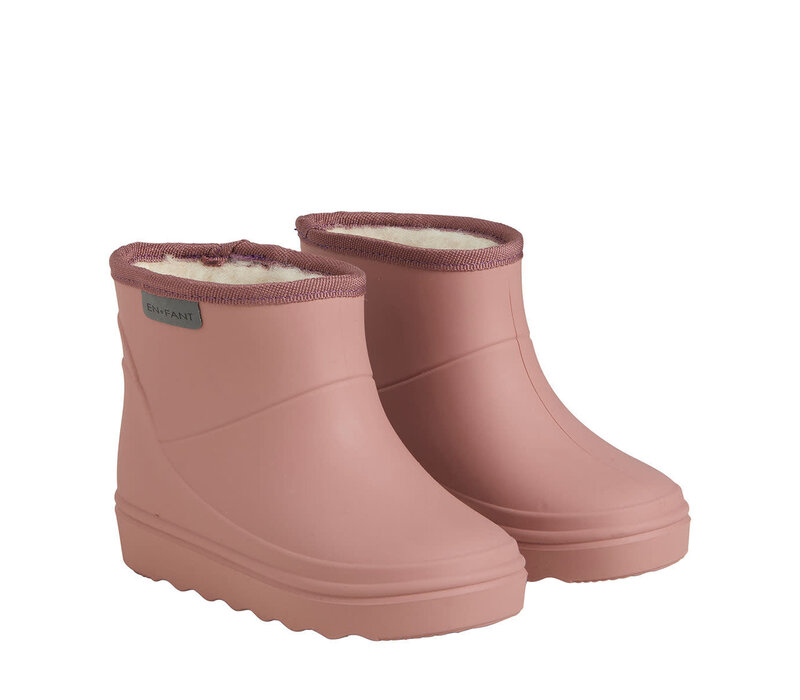 Enfant Thermo Boots Short Solid Old Rose