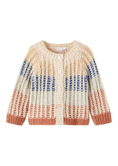 Name it Name it NMFNOLISE LS KNIT CARD Buttercream