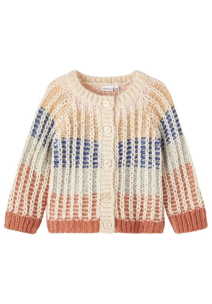 Name it NMFNOLISE LS KNIT CARD Buttercream