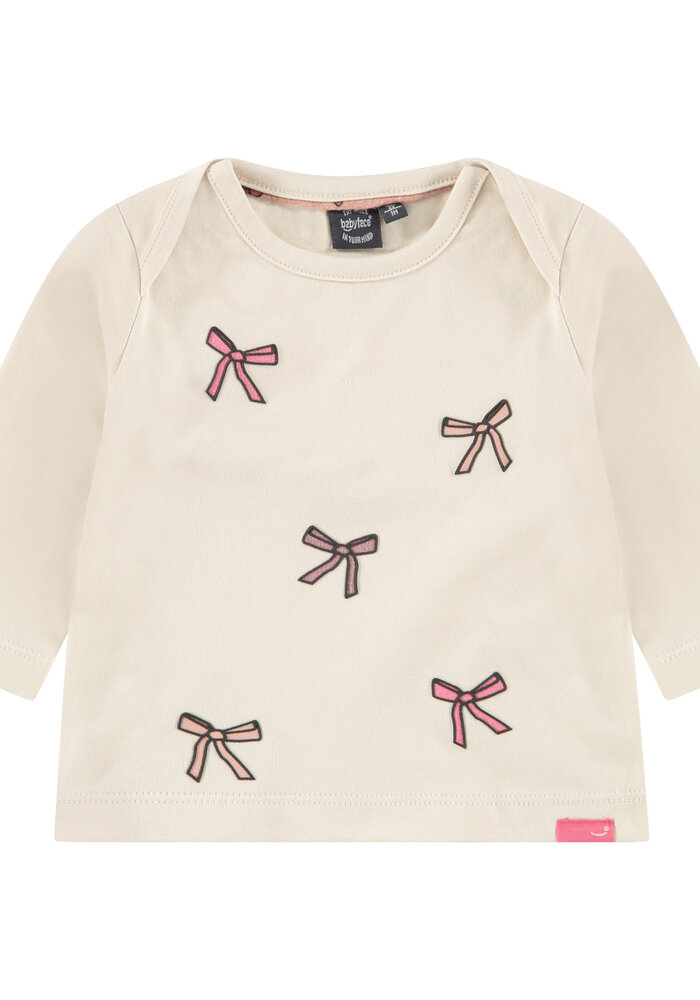 Babyface baby girls t-shirt long sleeve stone