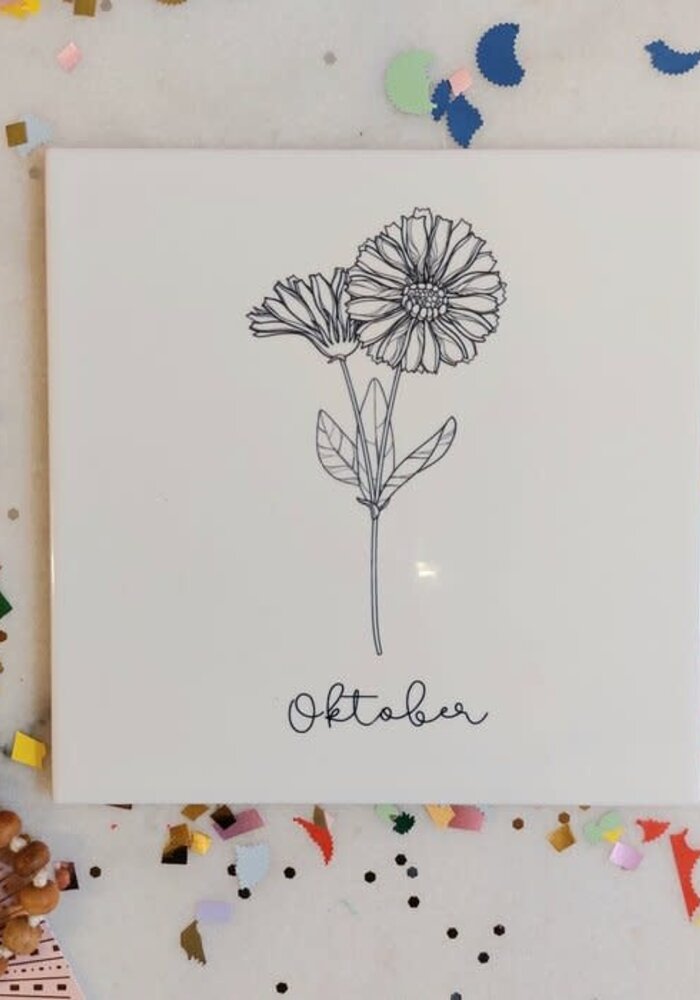 Geboortebloem tegel Oktober