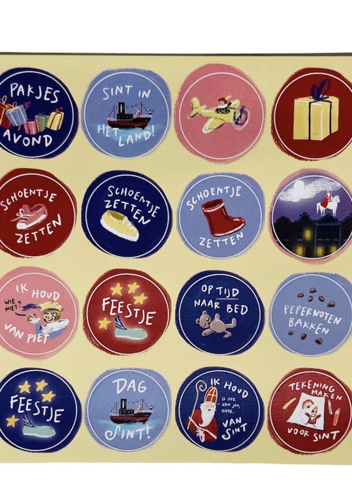 Sint aftelkalender by Natasha Sena Illustration