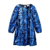 Name it NKFRULLA LS DRESS Dazzling Blue