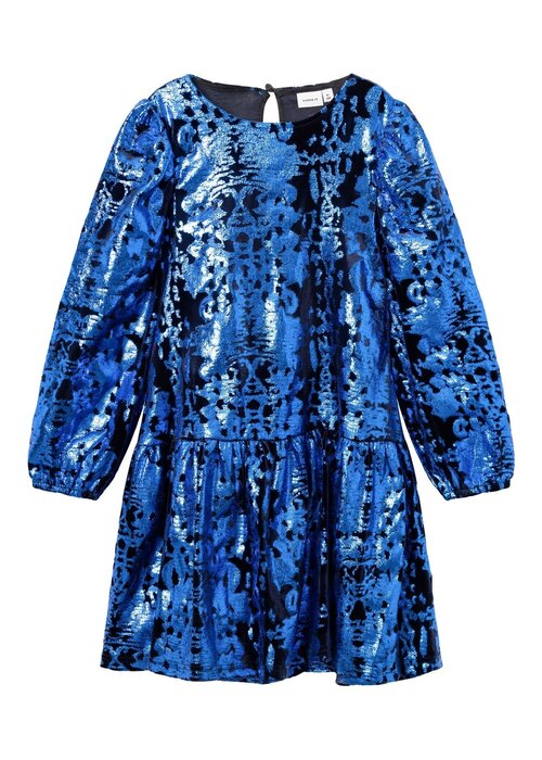 Name it Name it NKFRULLA LS DRESS Dazzling Blue
