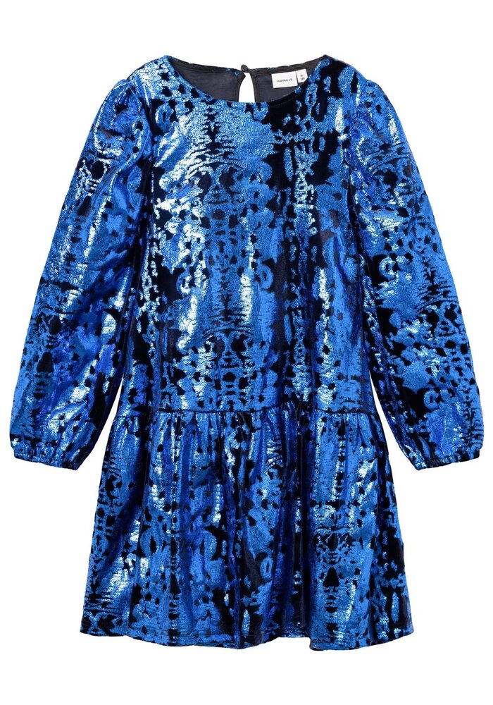 Name it NKFRULLA LS DRESS Dazzling Blue