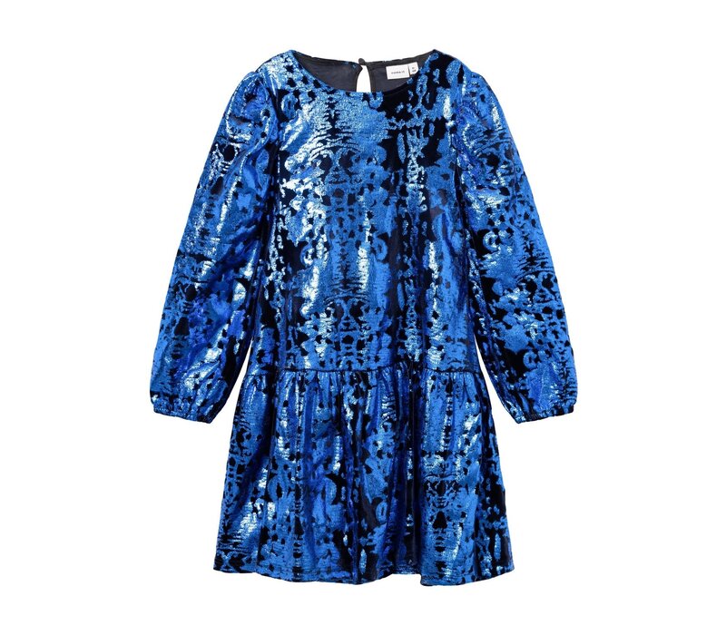 Name it NKFRULLA LS DRESS Dazzling Blue