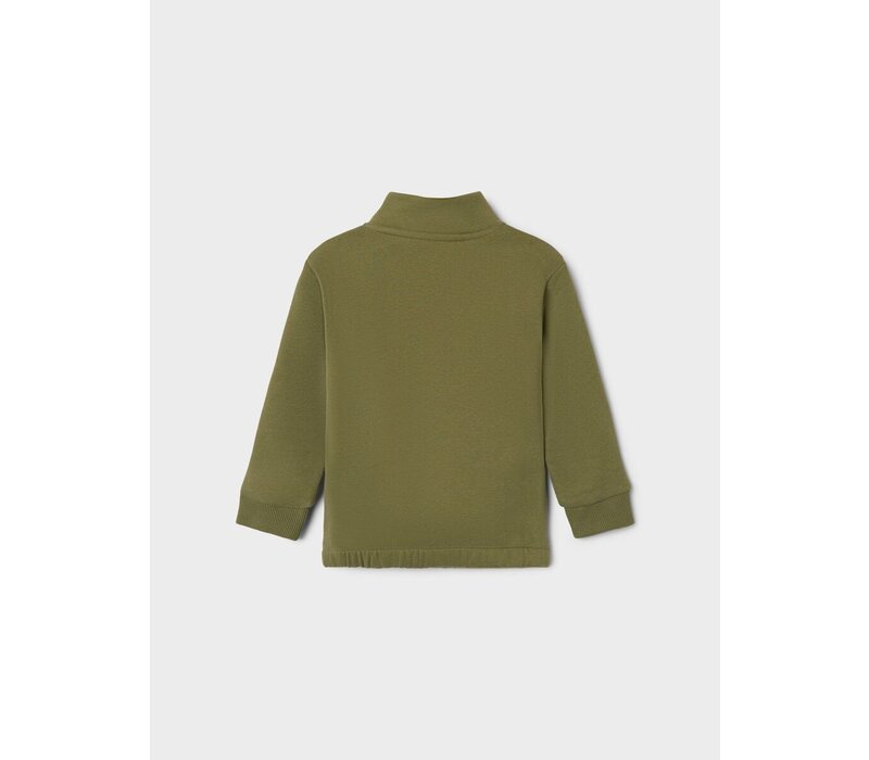 Lil Atelier  NMMILONDON SIO LS HALF ZIP SWEAT LIL Loden Green