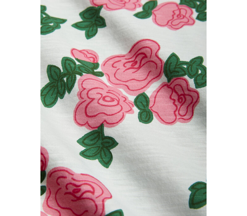 Mini Rodini Roses aop ss tee