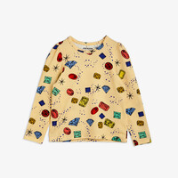 Mini Rodini Jewels aop ls tee