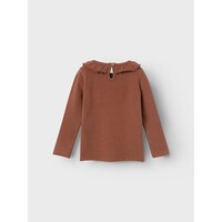 Lil Atelier  NMFTHORA LS SLIM TOP LIL Carob Brown