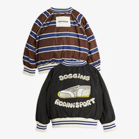 Mini Rodini Stripe reversible baseball jacket Multi