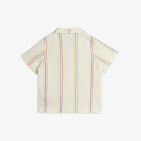 Mini Rodini Stripe y/d woven ss shirt Offwhite