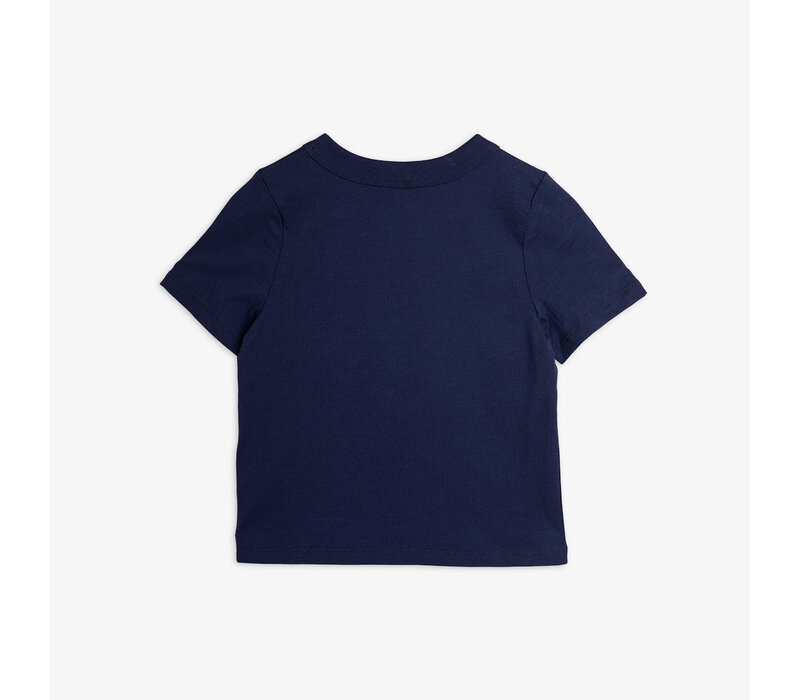 Mini Rodini Jogging emb ss tee Blue