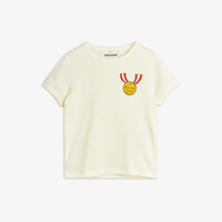 Mini Rodini Medal sp ss tee White