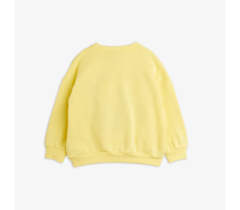 Mini Rodini Squirrel chenille emb sweatshirt Yellow