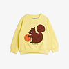Mini Rodini Mini Rodini Squirrel chenille emb sweatshirt Yellow