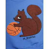 Mini Rodini Squirrel chenille emb sweatshirt Blue