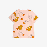 Mini Rodini Squirrels aop ss tee Pink