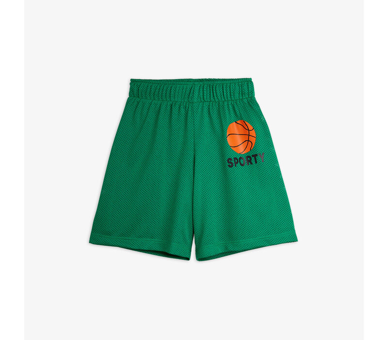 Mini Rodini Basket mesh sp shorts Green