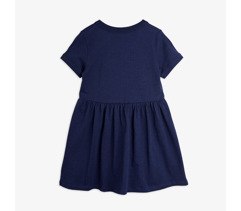 Mini Rodini Jogging emb ss dress Blue