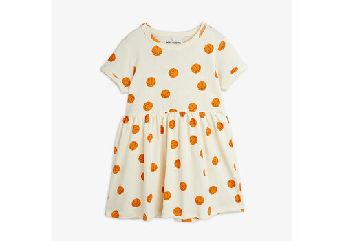 Mini Rodini Mini Rodini Basketball aop ss dress Offwhite