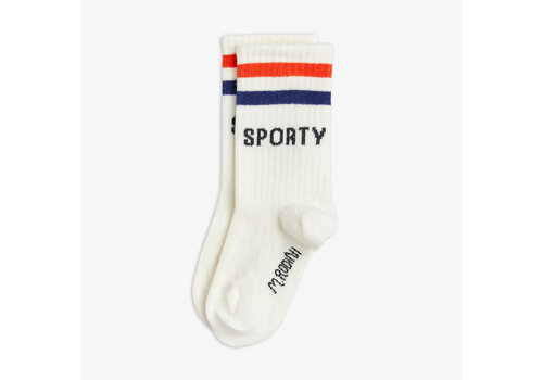 Mini Rodini Mini Rodini Sporty 1-pack socks White