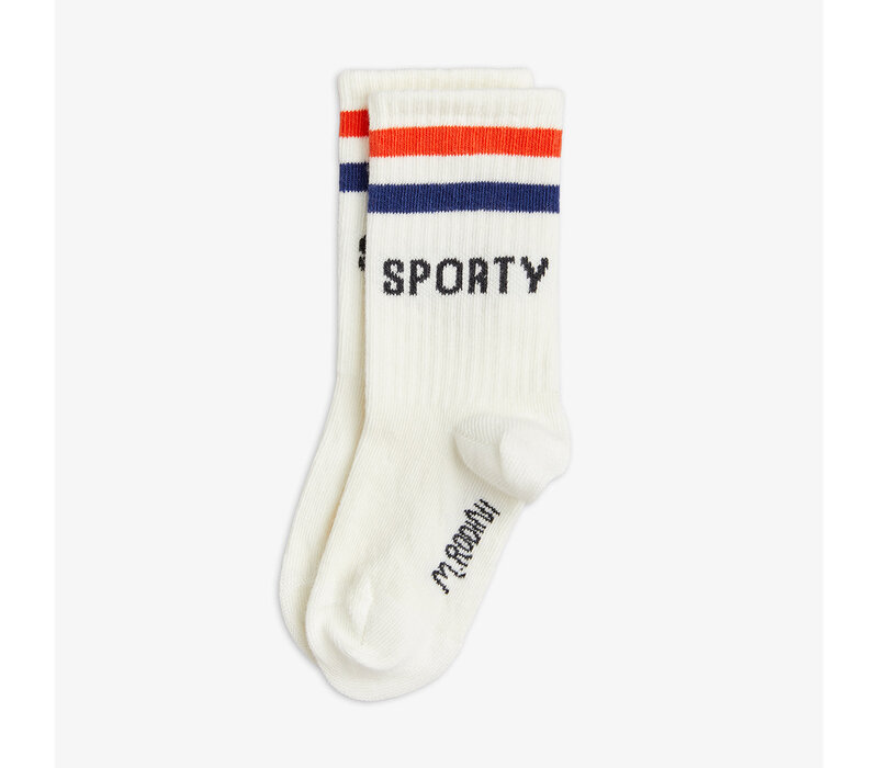 Mini Rodini Sporty 1-pack socks White